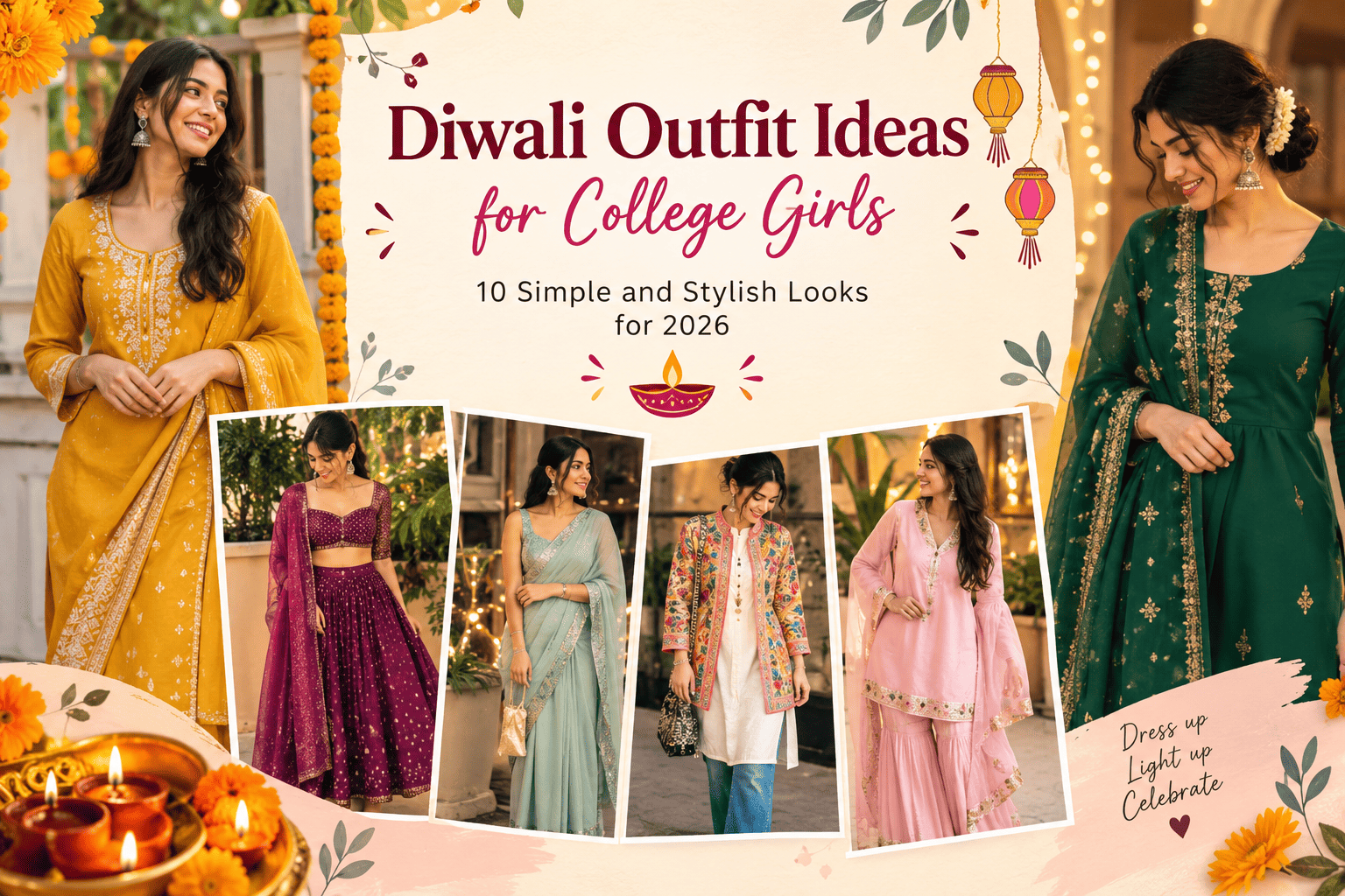 Diwali Outfit Ideas for College Girls
